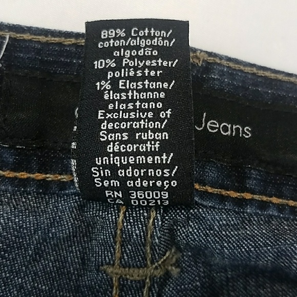 Calvin Klein Dark Wash Flare Blue Jeans - Picture 6 of 6